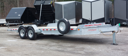 New 82X16 GALVANIZED GRAVITY TILT 7 K AXLES POWER JACKS ALSO AVAILABLE W/OUT POWER JACKS 2026 TRUMPH