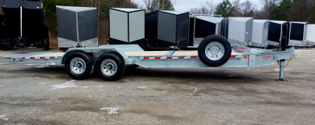 New 82X16 GALVANIZED GRAVITY TILT 7 K AXLES POWER JACKS ALSO AVAILABLE W/OUT POWER JACKS 2026 TRUMPH