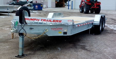 New 82X16 GALVANIZED GRAVITY TILT 7 K AXLES POWER JACKS ALSO AVAILABLE W/OUT POWER JACKS 2026 TRUMPH