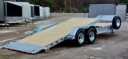 New 82X16 GALVANIZED GRAVITY TILT 7 K AXLES POWER JACKS ALSO AVAILABLE W/OUT POWER JACKS 2026 TRUMPH