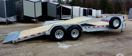 New 82X16 GALVANIZED GRAVITY TILT 7 K AXLES POWER JACKS ALSO AVAILABLE W/OUT POWER JACKS 2026 TRUMPH