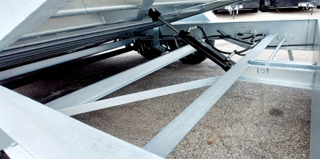 New 82X16 GALVANIZED GRAVITY TILT 7 K AXLES POWER JACKS ALSO AVAILABLE W/OUT POWER JACKS 2026 TRUMPH