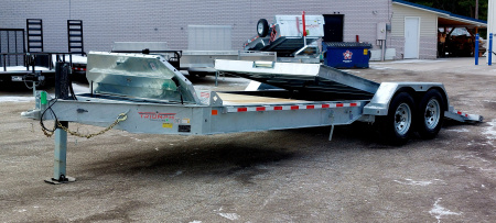 New 82X16 GALVANIZED GRAVITY TILT 7 K AXLES POWER JACKS ALSO AVAILABLE W/OUT POWER JACKS 2026 TRUMPH