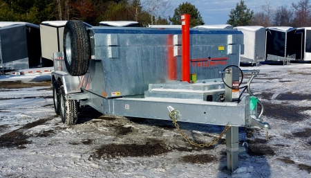 New 82" X 12' GALVANIZED DUMP 2026 TRIUMPH 5200# AXLES INCLUDES SPARE TIRE