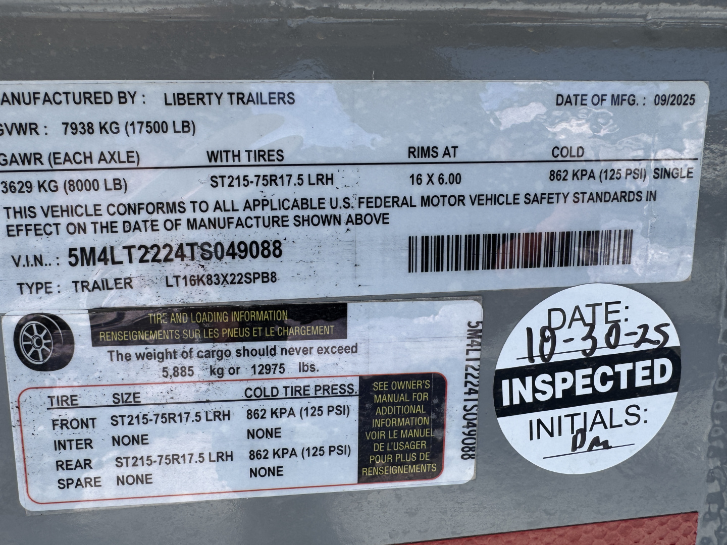 New 2026 Liberty LT16K-22 Tilt Trailer