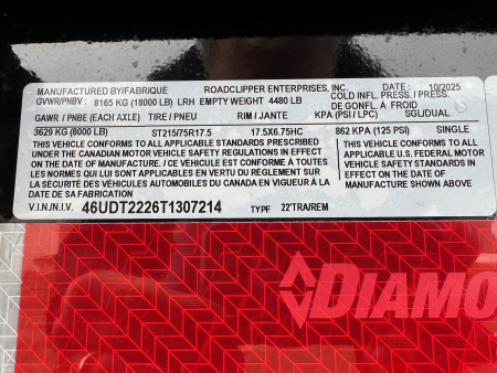 New 2026 Diamond C Trailers 22' Tiltbed HDT Tilt Trailer
