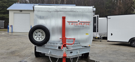 New 82" X 14' GALVANIZED DUMP 7 K AXLES 58" SIDES W/ WOOD RAMP & TARP INCLUDED 2026 TRIUMPH