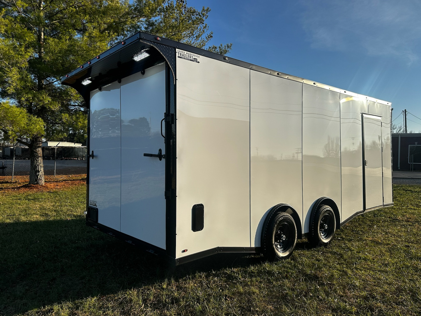 New 2026 LUXE 8.5X20 Race Trailer- Finished Interior-5200LB Torsion Axles-Blackout
