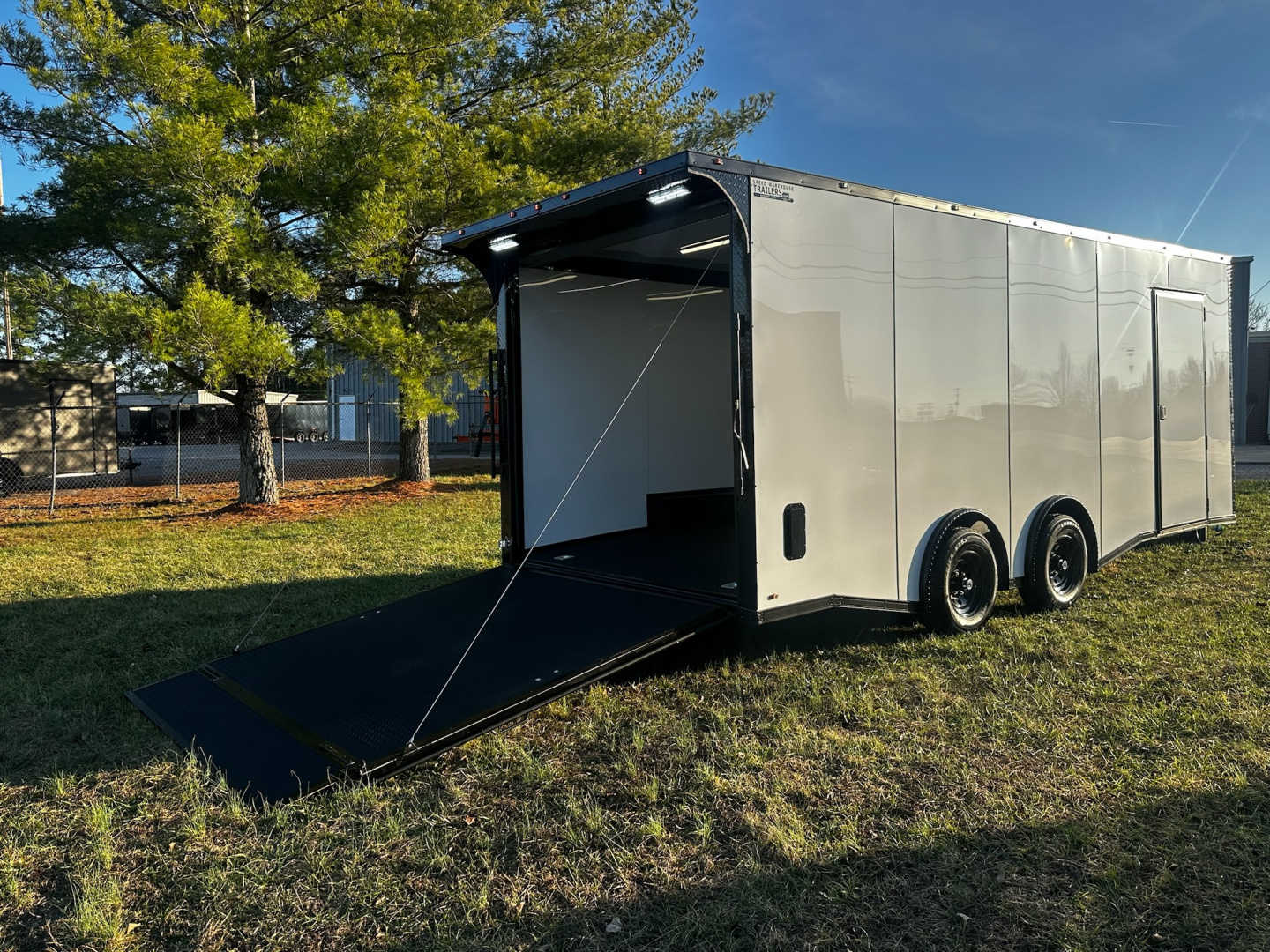 New 2026 LUXE 8.5X20 Race Trailer- Finished Interior-5200LB Torsion Axles-Blackout
