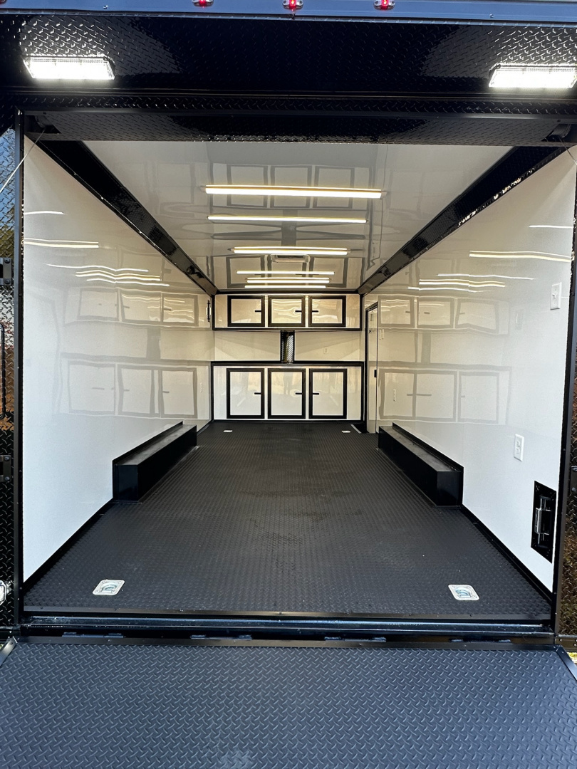 New 2026 LUXE 8.5X20 Race Trailer- Finished Interior-5200LB Torsion Axles-Blackout