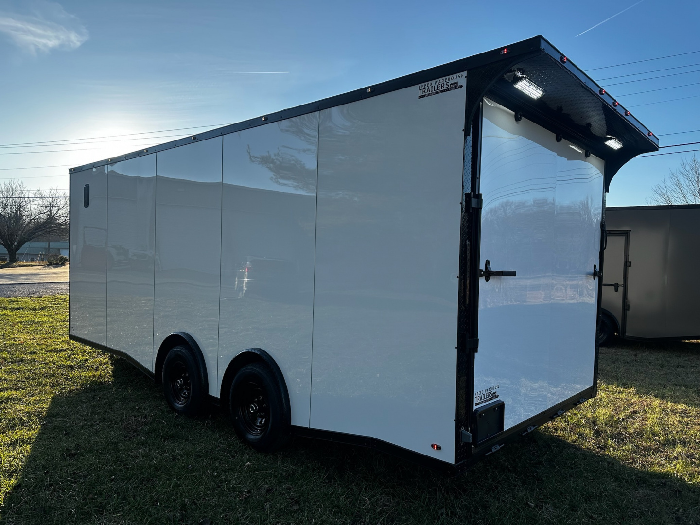 New 2026 LUXE 8.5X20 Race Trailer- Finished Interior-5200LB Torsion Axles-Blackout