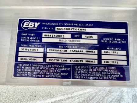 New 2026 EBY Trailers Ruff Neck Stock / Stock Combo Trailer