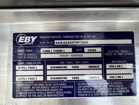 New 2026 EBY Trailers Ruff Neck Stock / Stock Combo Trailer