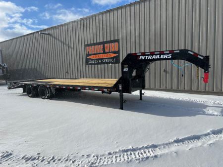 New 2026 PJ Trailers 26 Gooseneck LD Tandem Dual Flatbed Trailer