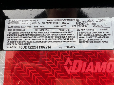 New 2026 Diamond C Trailers 22' HDT Tilt Trailer