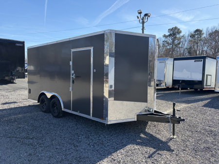 New 2026 Spartan Cargo 8.5x16 Enclosed Trailer, Preferred Package, 7K GVWR, Polycor, 7' Interior. Tube Cross Members