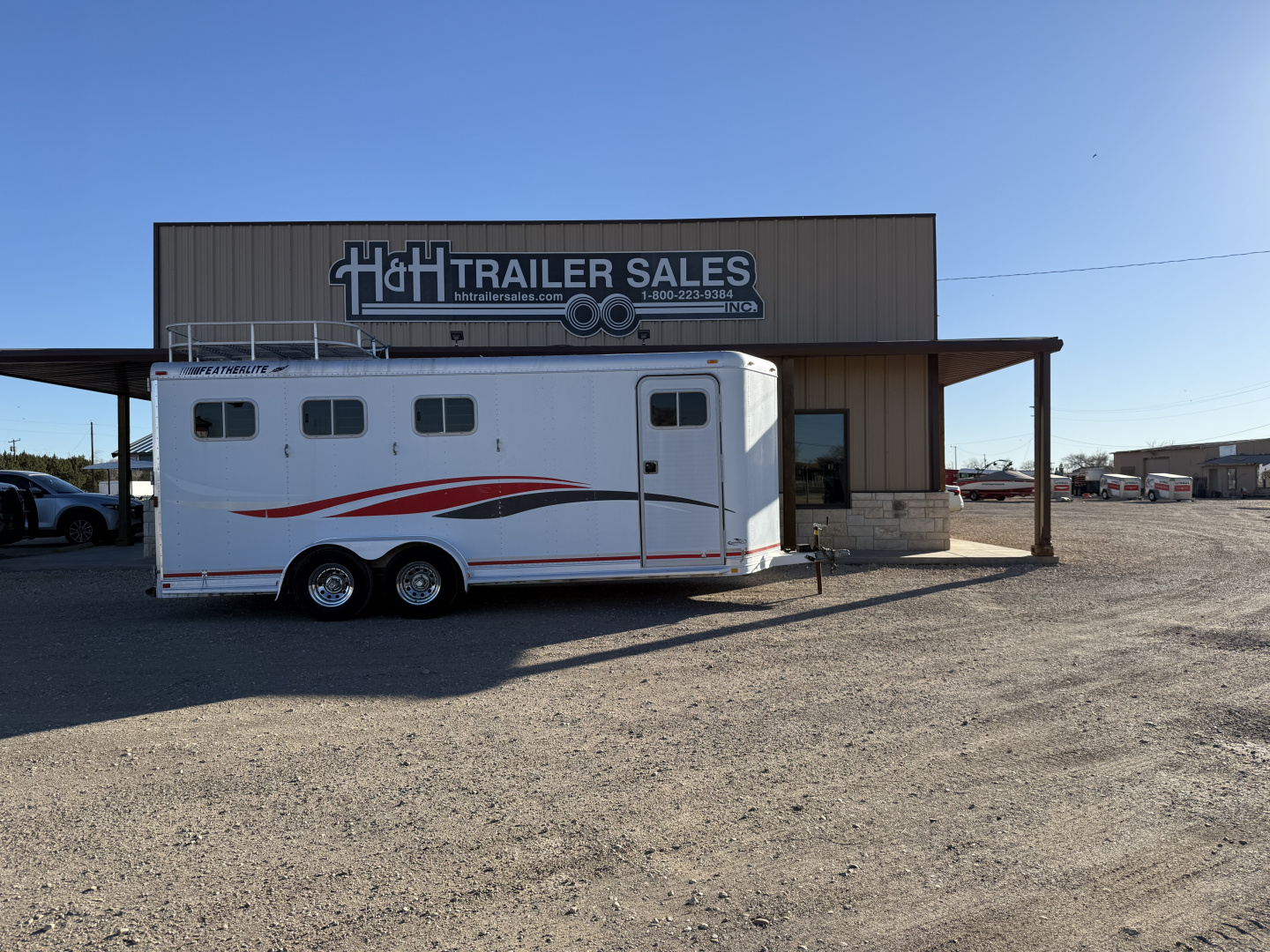 Used 1999 Featherlite Trailers 3 HORSE BUMPER PULL Horse Trailer