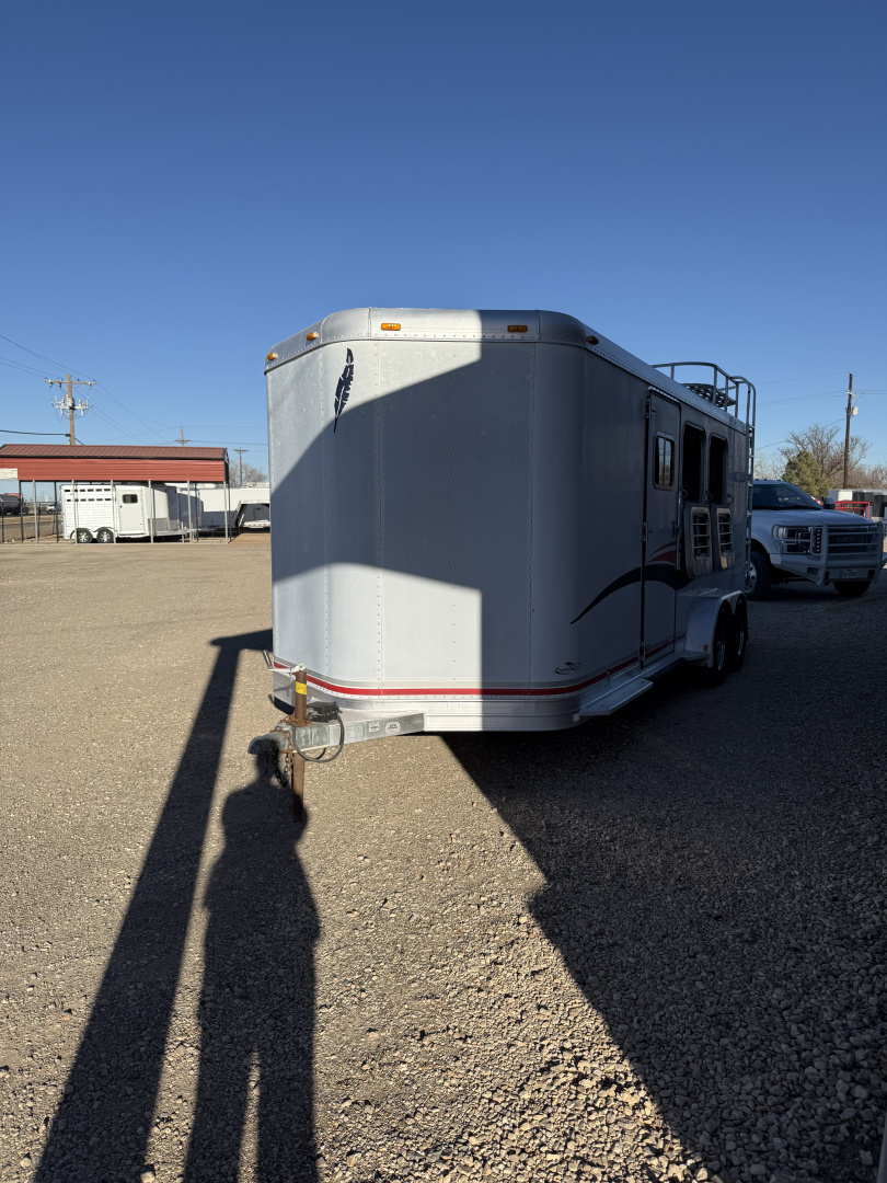 Used 1999 Featherlite Trailers 3 HORSE BUMPER PULL Horse Trailer