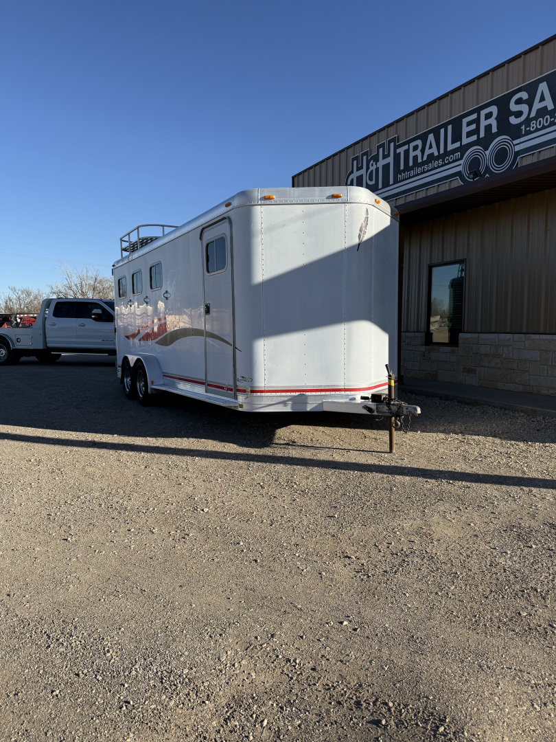 Used 1999 Featherlite Trailers 3 HORSE BUMPER PULL Horse Trailer
