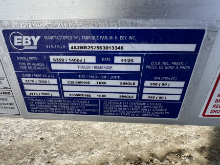 New 2025 EBY DO14K Flatbed Trailer - Tradesman