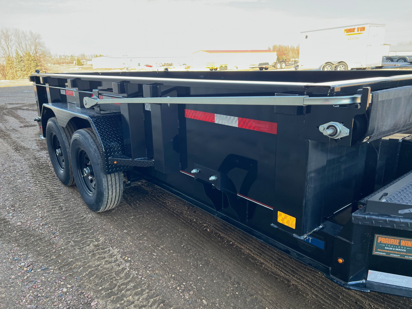 New 2026 Diamond C Trailers 14' LPT207 Telescopic Dump Trailer