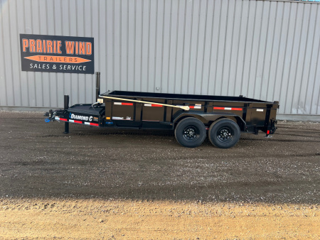 New 2026 Diamond C Trailers 14' LPT207 Telescopic Dump Trailer