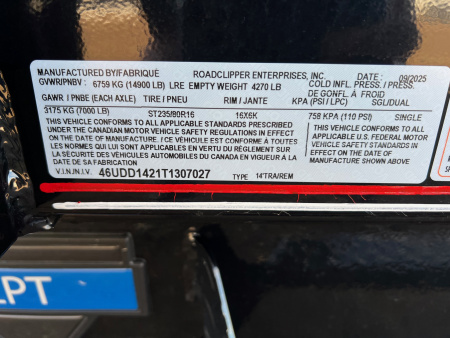 New 2026 Diamond C Trailers 14' LPT207 Telescopic Dump Trailer