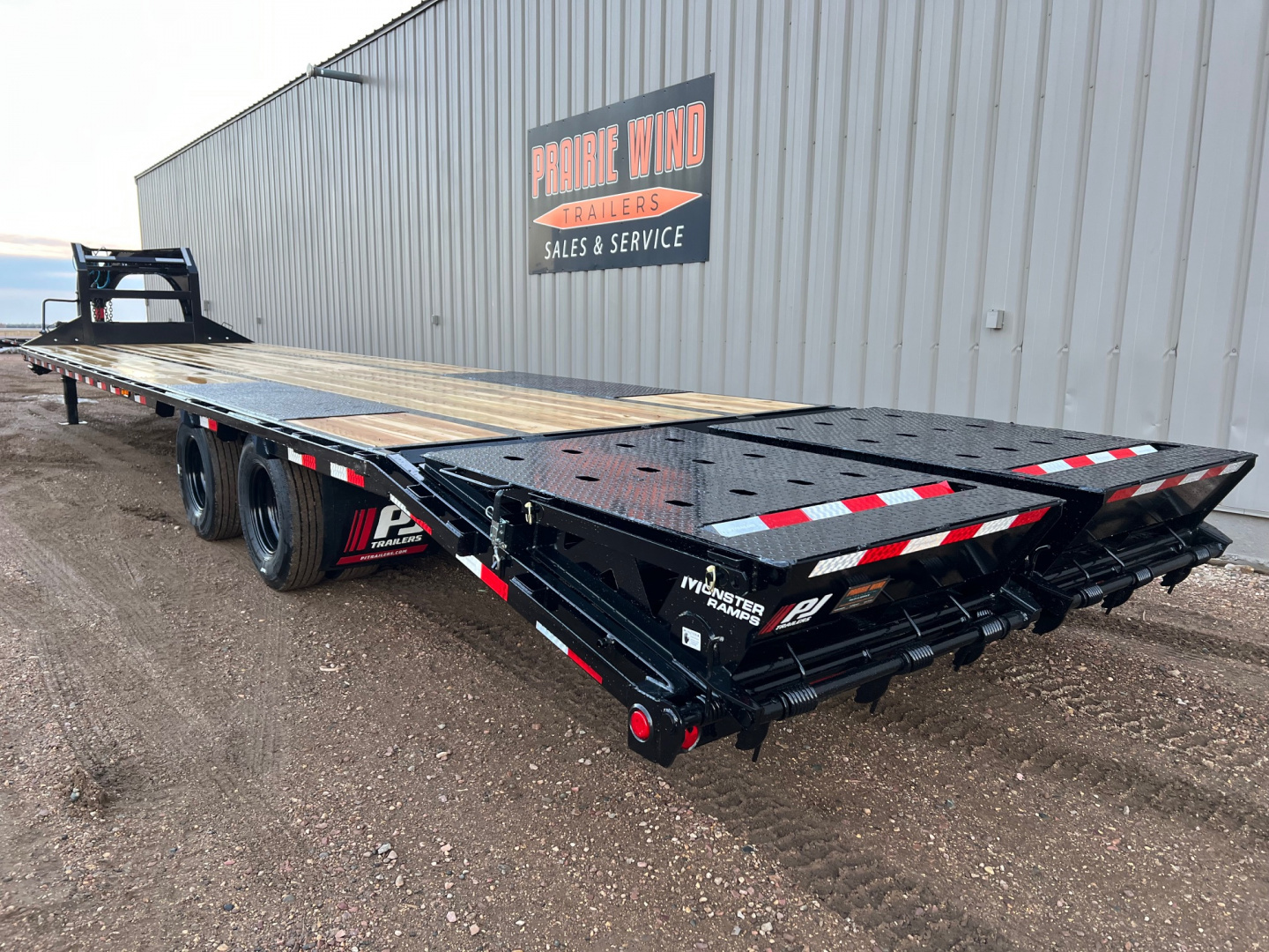 New 2026 PJ Trailers 36 Tandem Dual Gooseneck Flatbed Trailer
