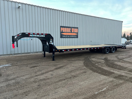New 2026 PJ Trailers 36 Tandem Dual Gooseneck Flatbed Trailer