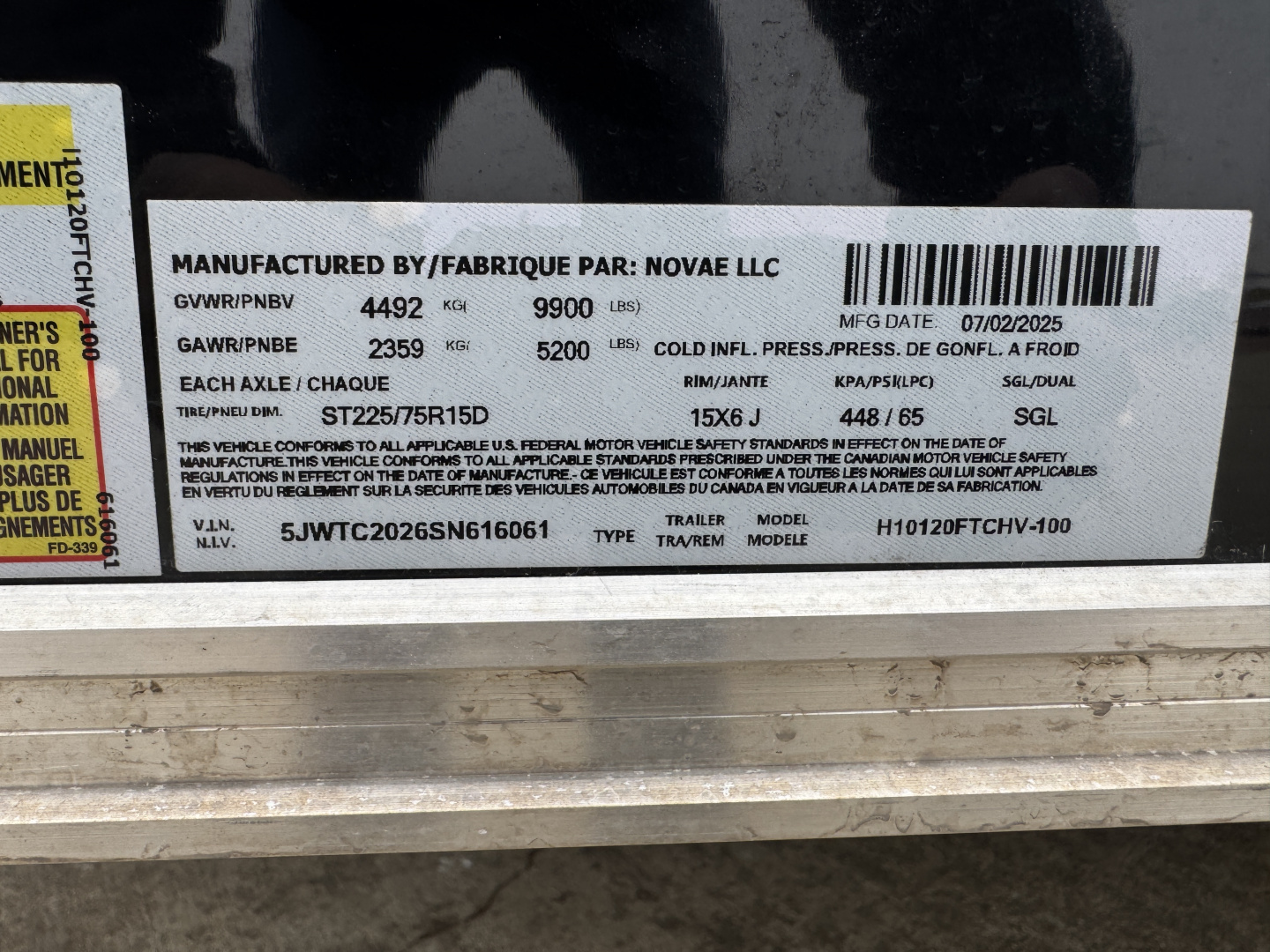 New 2026 H&H Trailers H10120FTVCH-10K Cargo / Enclosed Trailer