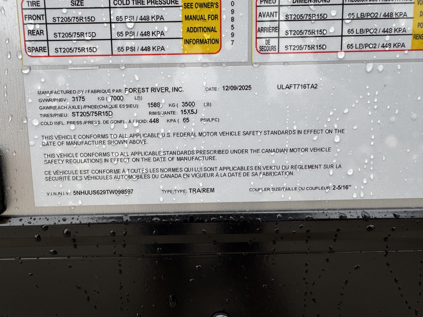 New 2026 US Cargo ULAFT716 Cargo / Enclosed Trailer