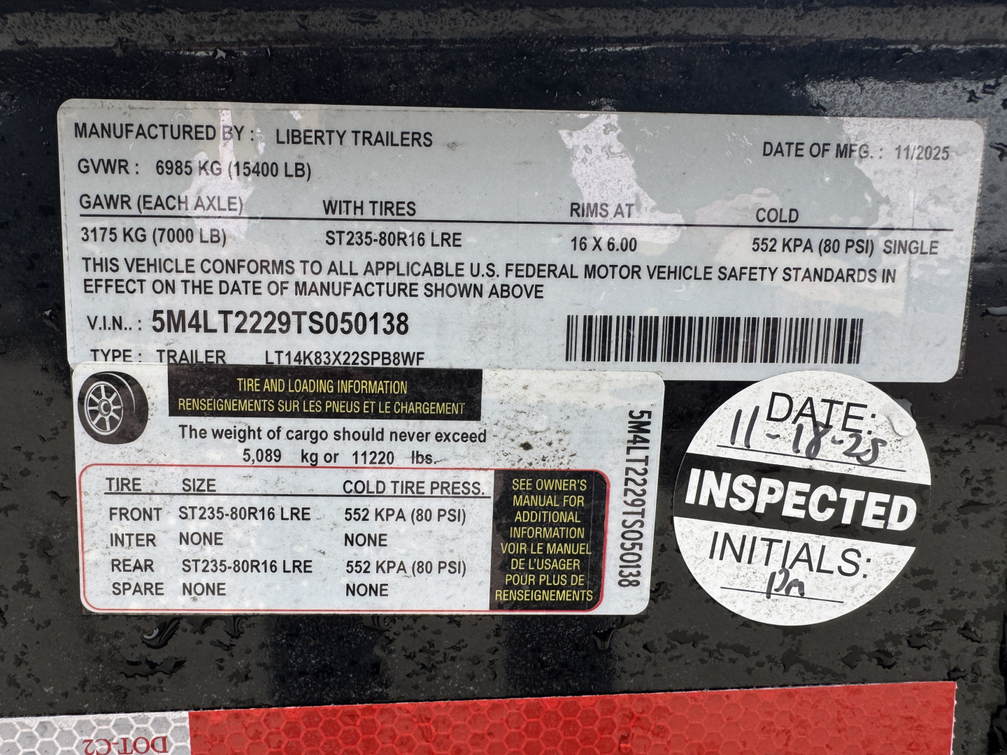 New 2026 Liberty LT14K-22 Split Tilt Trailer