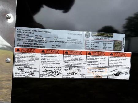 New 2025 Spartan Cargo Trailers SP6X12TA Cargo / Enclosed Trailer