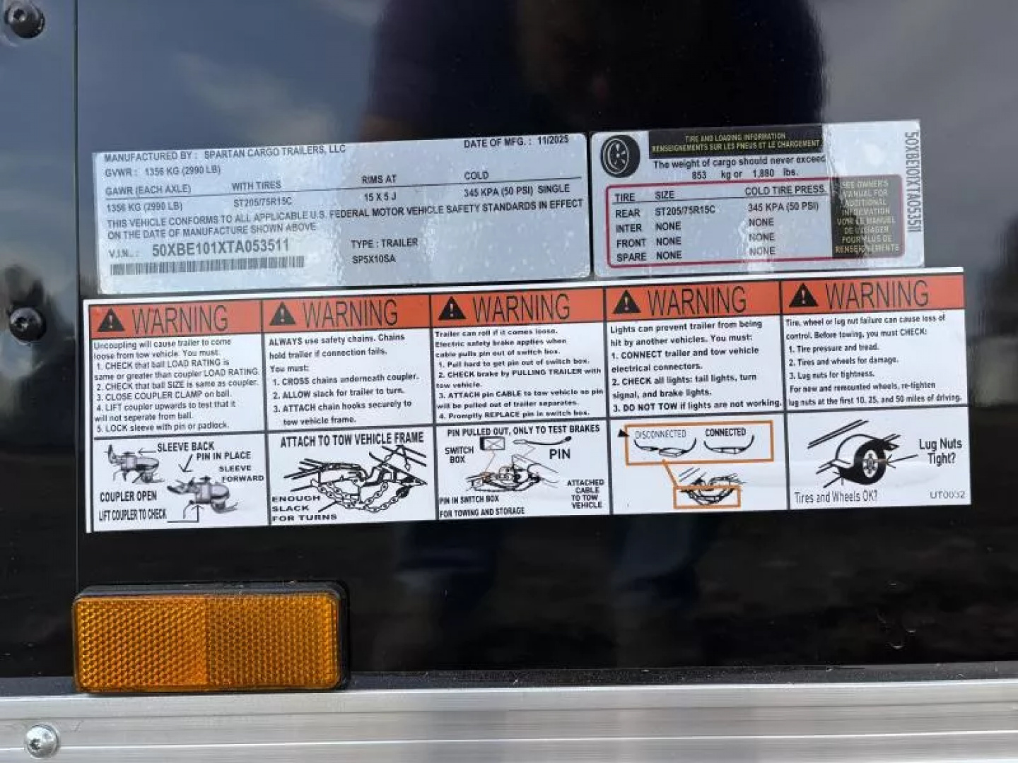 New 2026 Spartan Cargo Trailers SP5X10SA Cargo / Enclosed Trailer