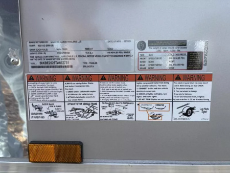 New 2026 Spartan Cargo Trailers SP8.5X20TA Cargo / Enclosed Trailer