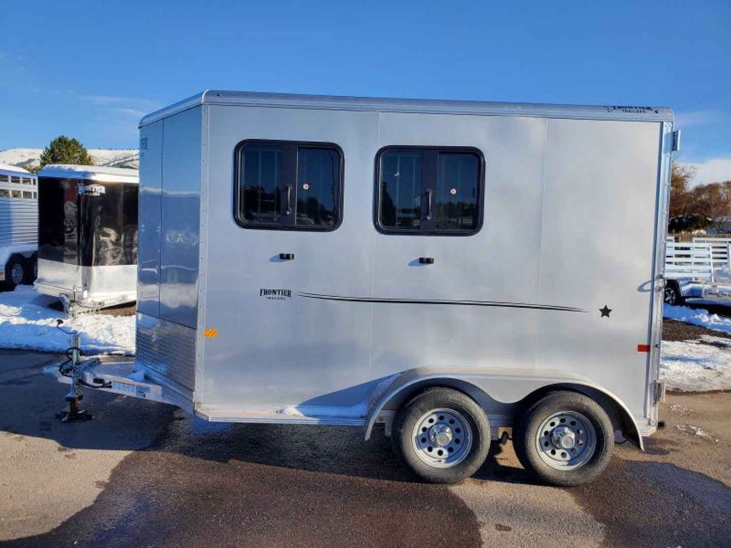 New 2023 Frontier Strider Lite 2 Horse Trailer 7'6" Tall