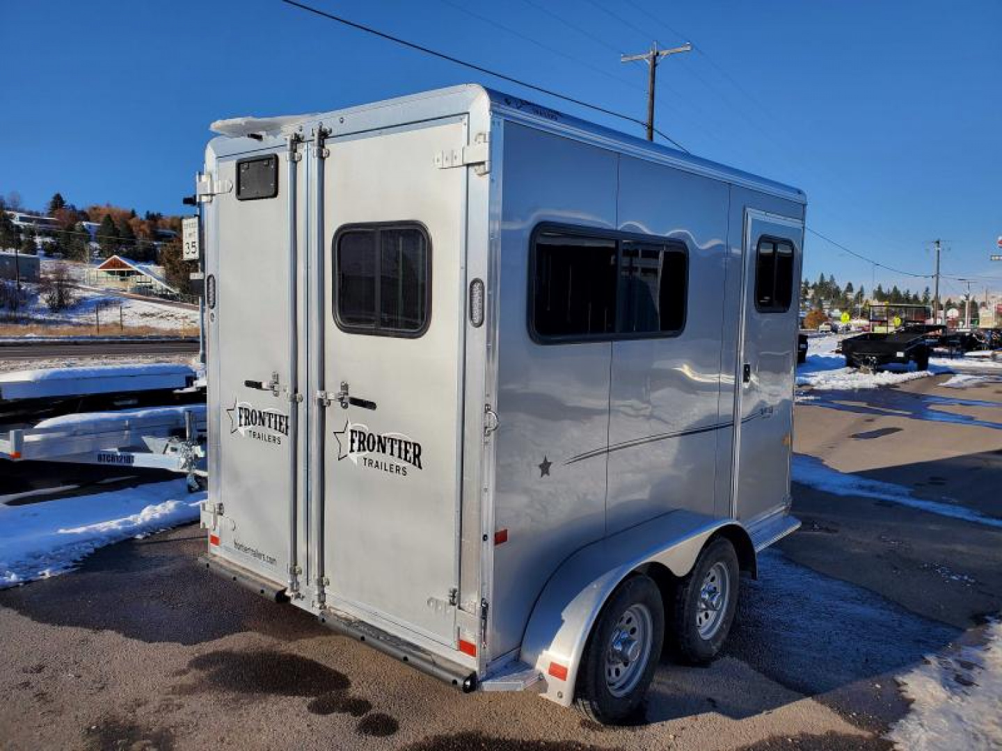 New 2023 Frontier Strider Lite 2 Horse Trailer 7'6" Tall