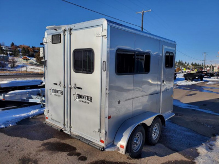 New 2023 Frontier Strider Lite 2 Horse Trailer 7'6" Tall