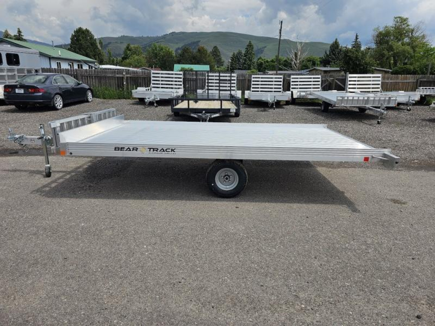 New 2023 Bear Track 82"x12' Deckover Utility Trailer