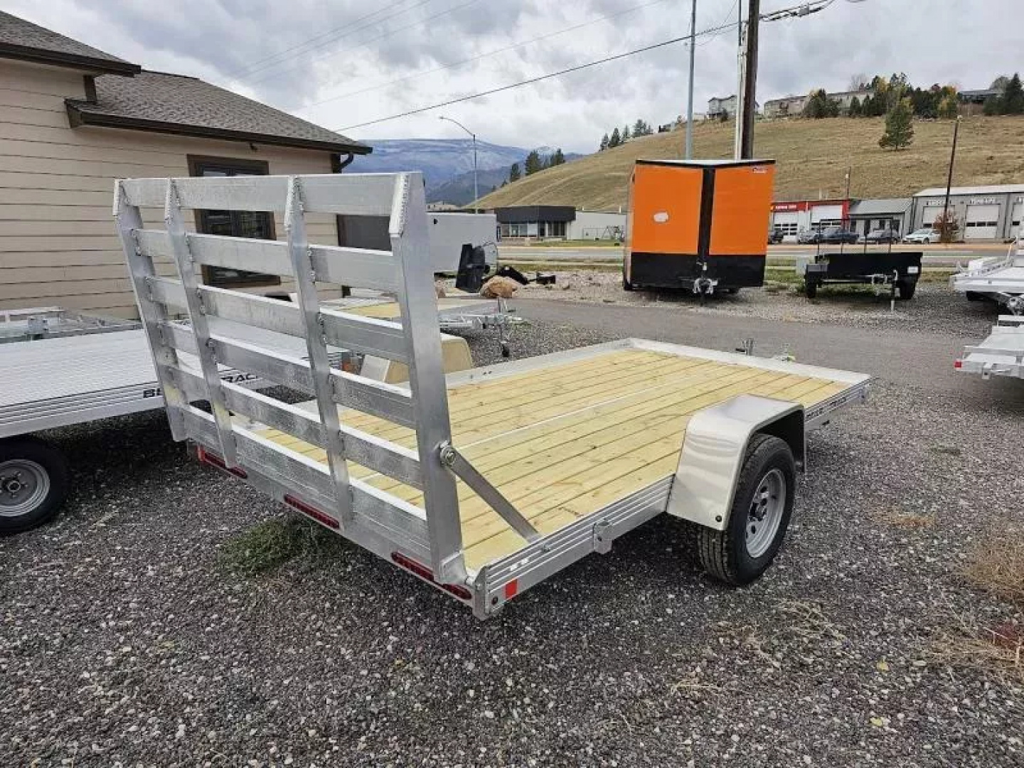 New 2025 Bear Track 76"x12' Aluminum Utility Trailer