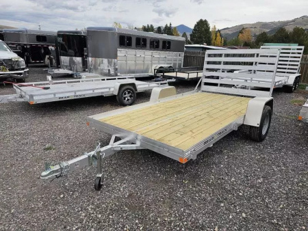 New 2025 Bear Track 76"x12' Aluminum Utility Trailer