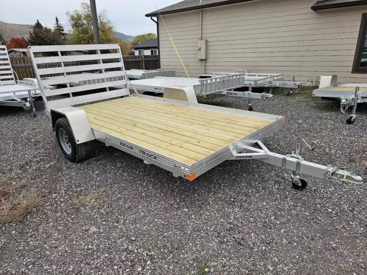 New 2025 Bear Track 76"x12' Aluminum Utility Trailer