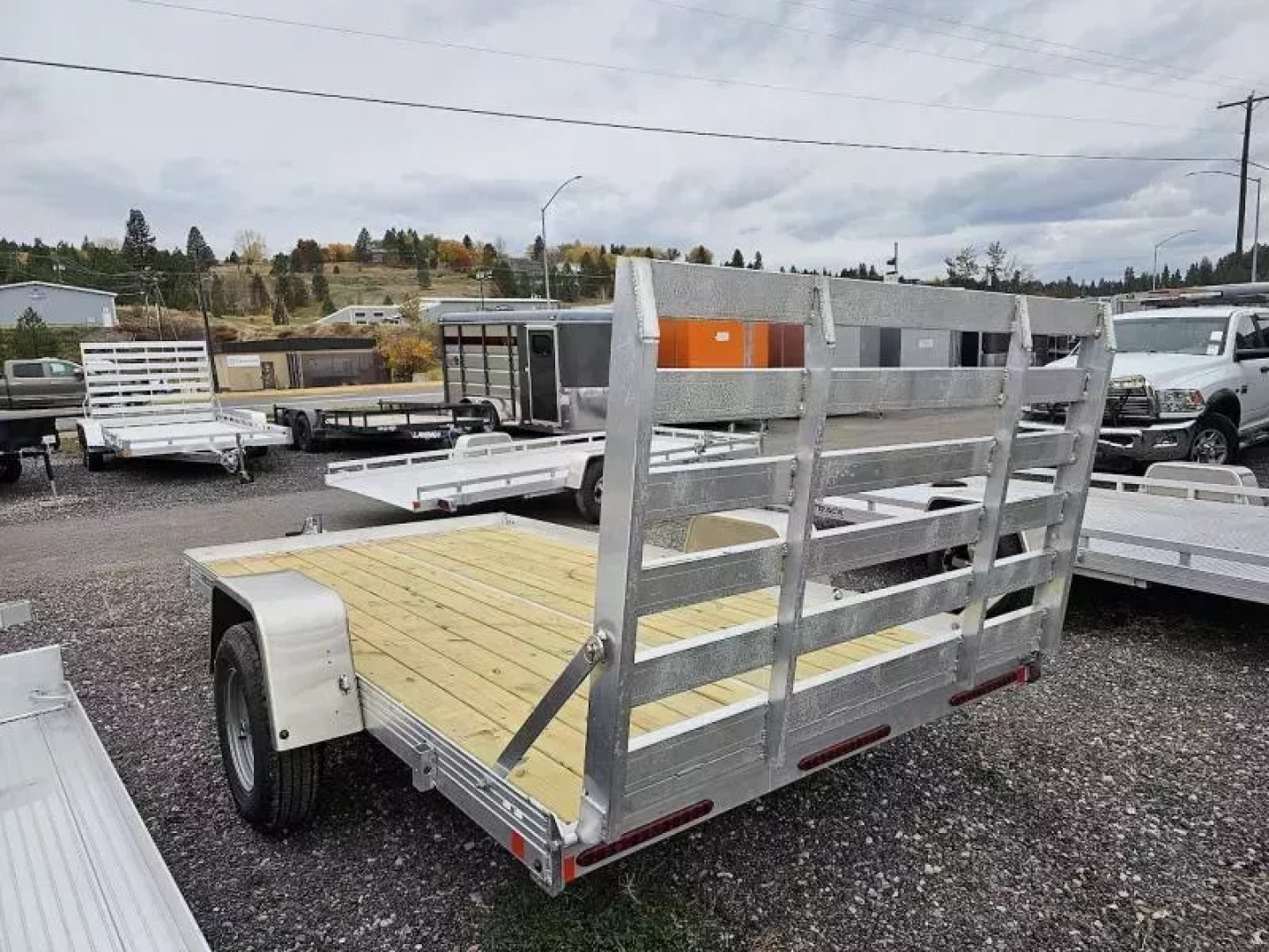 New 2025 Bear Track 76"x12' Aluminum Utility Trailer