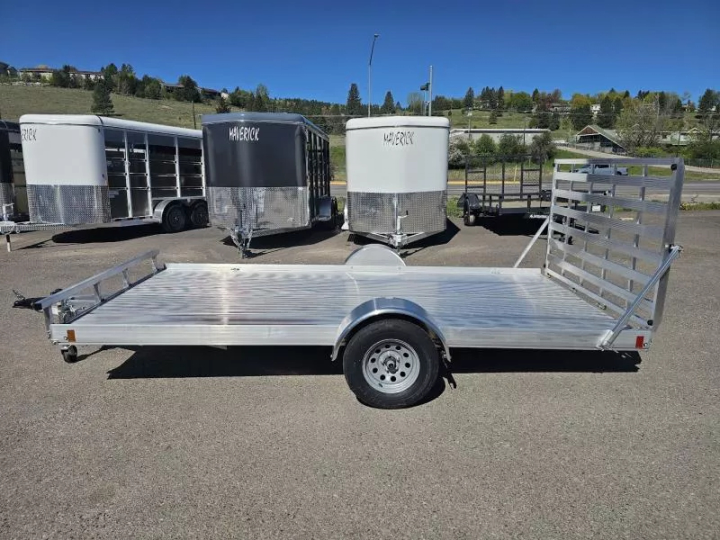 New 2025 Alcom Flexhaul 81"x14' Aluminum Utility Trailer