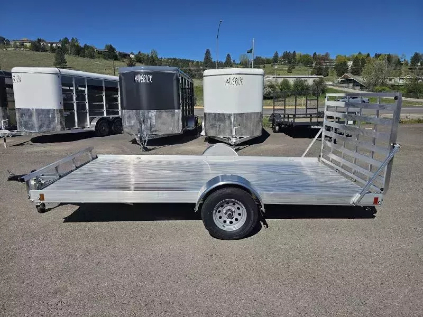 New 2025 Alcom Flexhaul 81"x14' Aluminum Utility Trailer