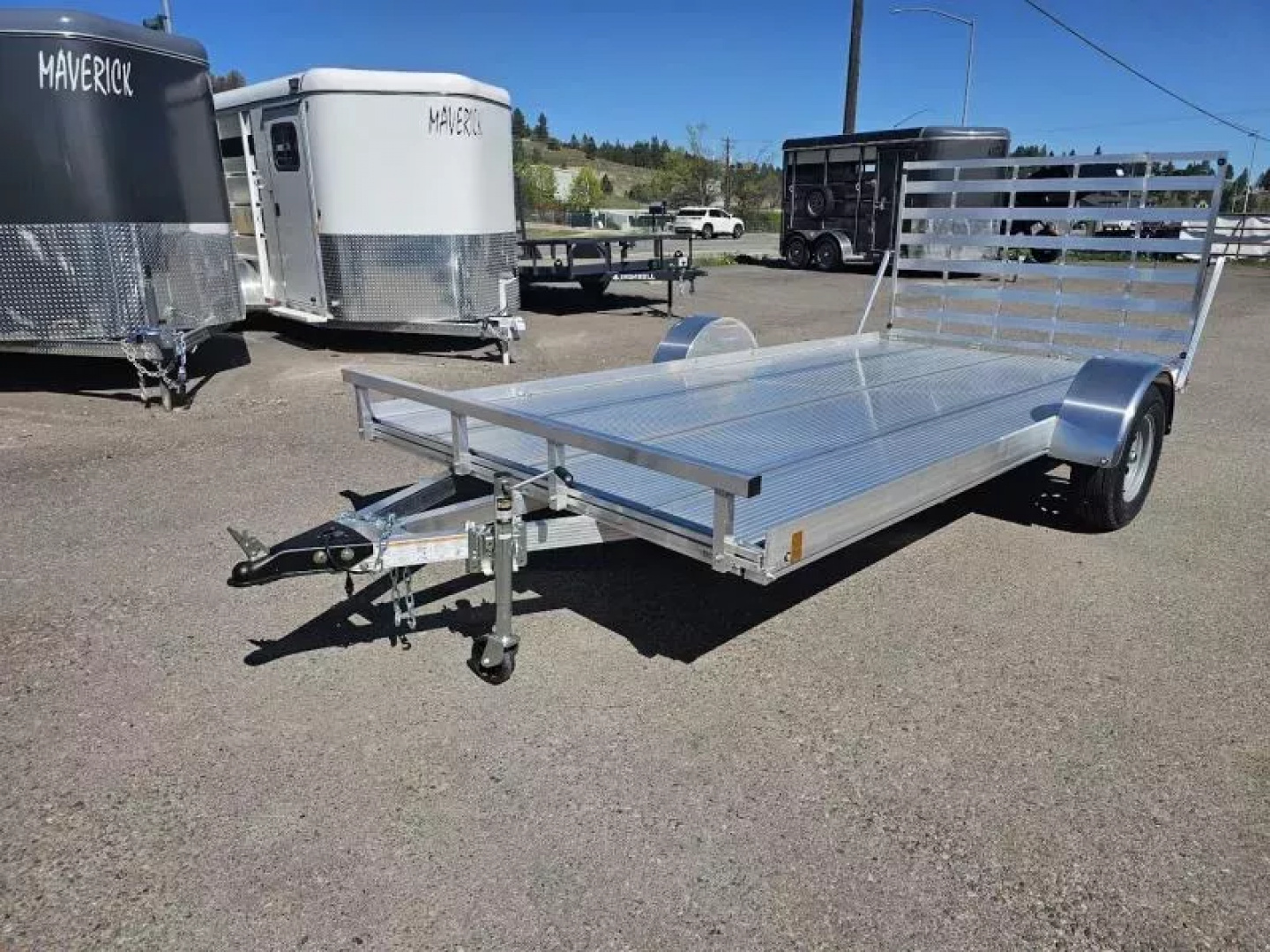 New 2025 Alcom Flexhaul 81"x14' Aluminum Utility Trailer