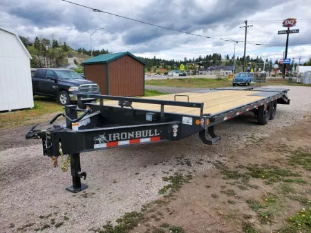 New 2026 Iron Bull 8.5' x 25' 14k Deckover Flatbed Trailer