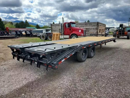 New 2026 Iron Bull 8.5' x 25' 14k Deckover Flatbed Trailer