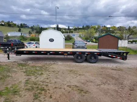 New 2026 Iron Bull 8.5' x 25' 14k Deckover Flatbed Trailer