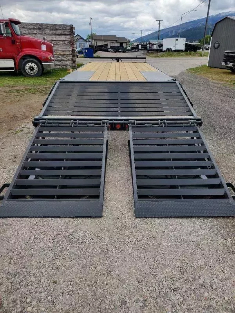 New 2025 Iron Bull 8.5' x 24' 14k Deckover Flatbed Trailer